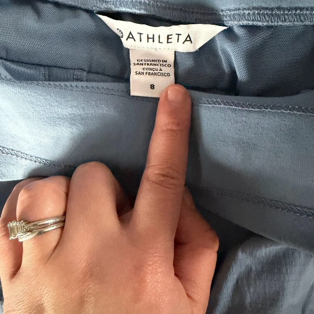 Athleta Light Blue Drawstring Joggers